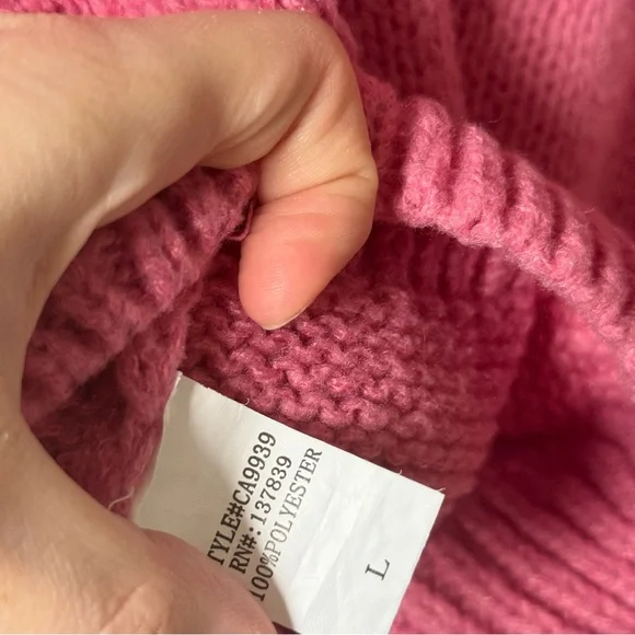 Dreamers By Debut Lemon Pink Sweater Size large - Picture 6 of 6